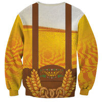 Oktoberfest Lederhosen Pretzel Sweatshirt Bavarian Pattern Foam Beer Style