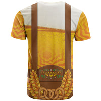 Oktoberfest Lederhosen Pretzel T Shirt Bavarian Pattern Foam Beer Style
