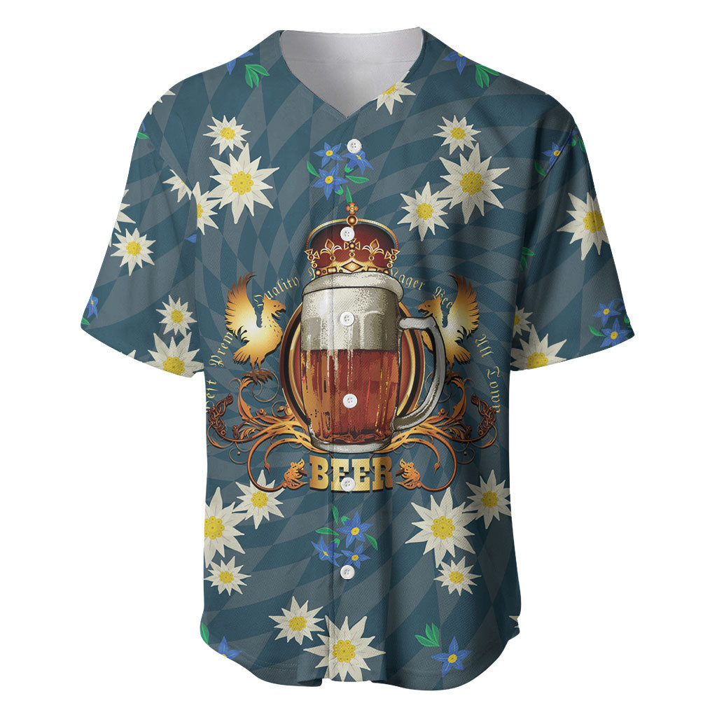 Oktoberfest Eagle Beer Prost Baseball Jersey Bavarian Polygon Pattern