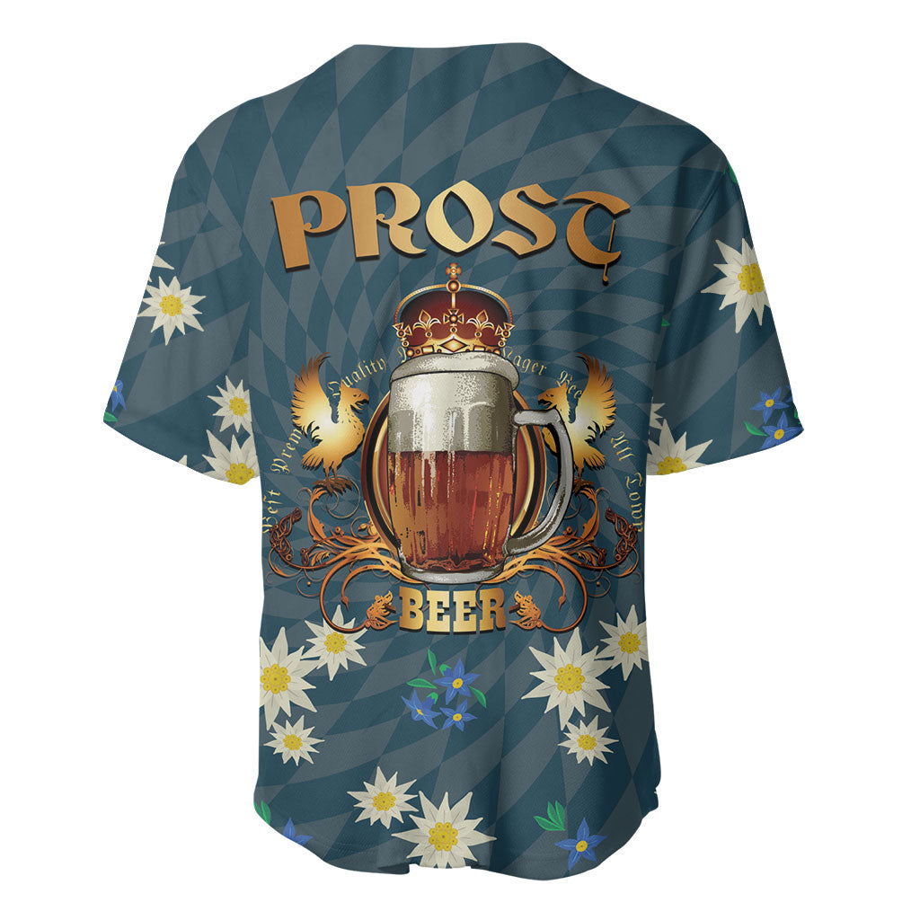 Oktoberfest Eagle Beer Prost Baseball Jersey Bavarian Polygon Pattern