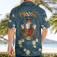 Oktoberfest Eagle Beer Prost Hawaiian Shirt Bavarian Polygon Pattern