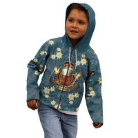 Oktoberfest Eagle Beer Prost Kid Hoodie Bavarian Polygon Pattern