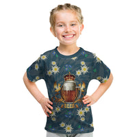 Oktoberfest Eagle Beer Prost Kid T Shirt Bavarian Polygon Pattern
