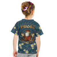 Oktoberfest Eagle Beer Prost Kid T Shirt Bavarian Polygon Pattern