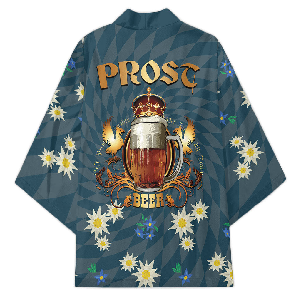 Oktoberfest Eagle Beer Prost Kimono Bavarian Polygon Pattern