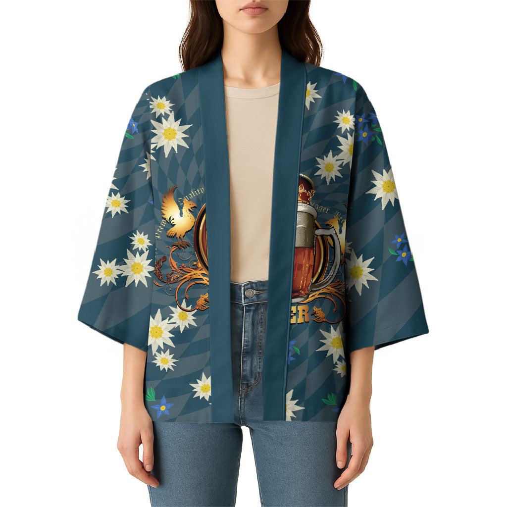Oktoberfest Eagle Beer Prost Kimono Bavarian Polygon Pattern