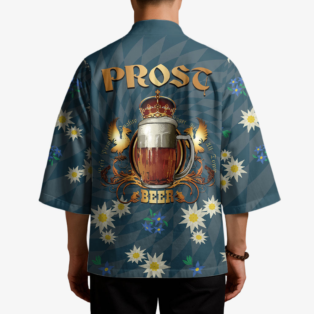Oktoberfest Eagle Beer Prost Kimono Bavarian Polygon Pattern