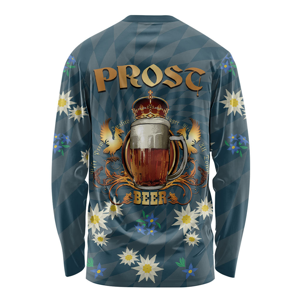 Oktoberfest Eagle Beer Prost Long Sleeve Shirt Bavarian Polygon Pattern
