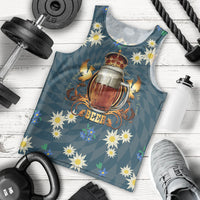 Oktoberfest Eagle Beer Prost Men Tank Top Bavarian Polygon Pattern