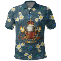 Oktoberfest Eagle Beer Prost Polo Shirt Bavarian Polygon Pattern
