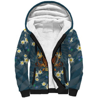 Oktoberfest Eagle Beer Prost Sherpa Hoodie Bavarian Polygon Pattern