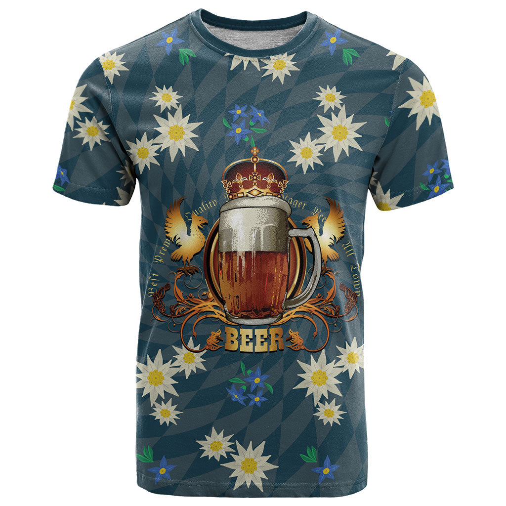 Oktoberfest Eagle Beer Prost T Shirt Bavarian Polygon Pattern