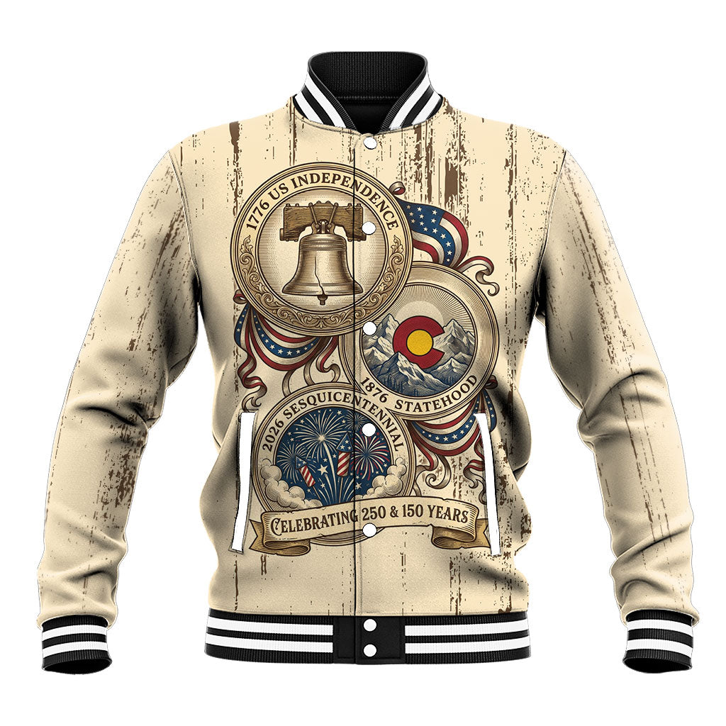Colorado 150th Anniversary Centennial State Baseball Jacket 1876-2026 Sesquicentennial State Heritage