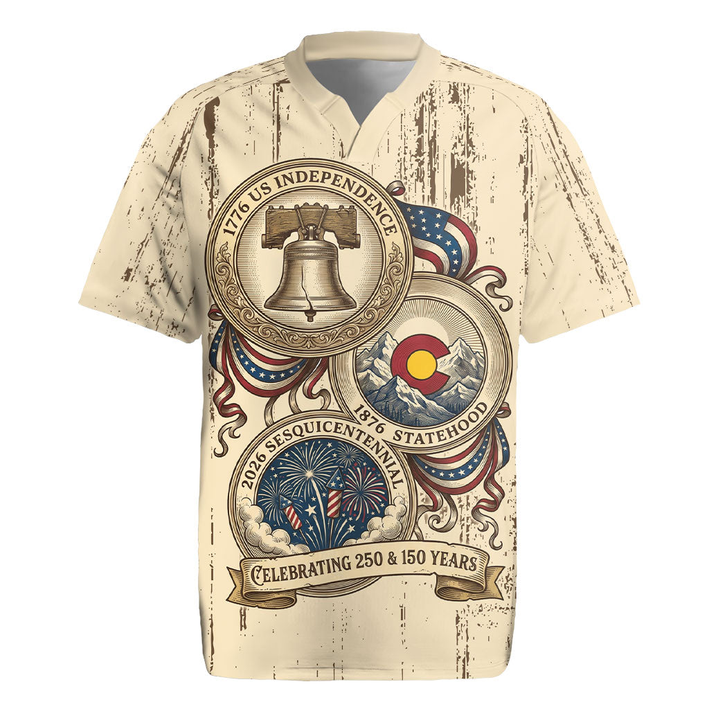 Colorado 150th Anniversary Centennial State Rugby Jersey 1876-2026 Sesquicentennial State Heritage