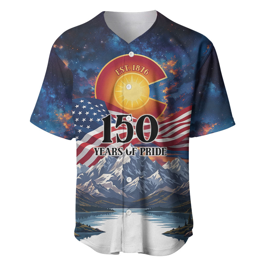 Colorado 150 America 250 Years Baseball Jersey Colorado Sesquicentennial State Heritage