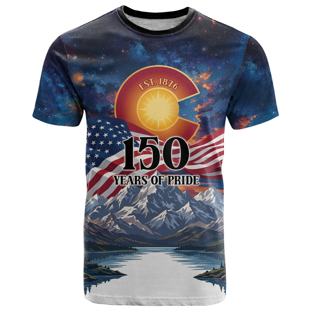 Colorado 150 America 250 Years T Shirt Colorado Sesquicentennial State Heritage