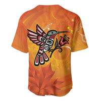 Canada Orange Shirt Day Haida Hummingbird Baseball Jersey September 30 Truth and Reconciliation
