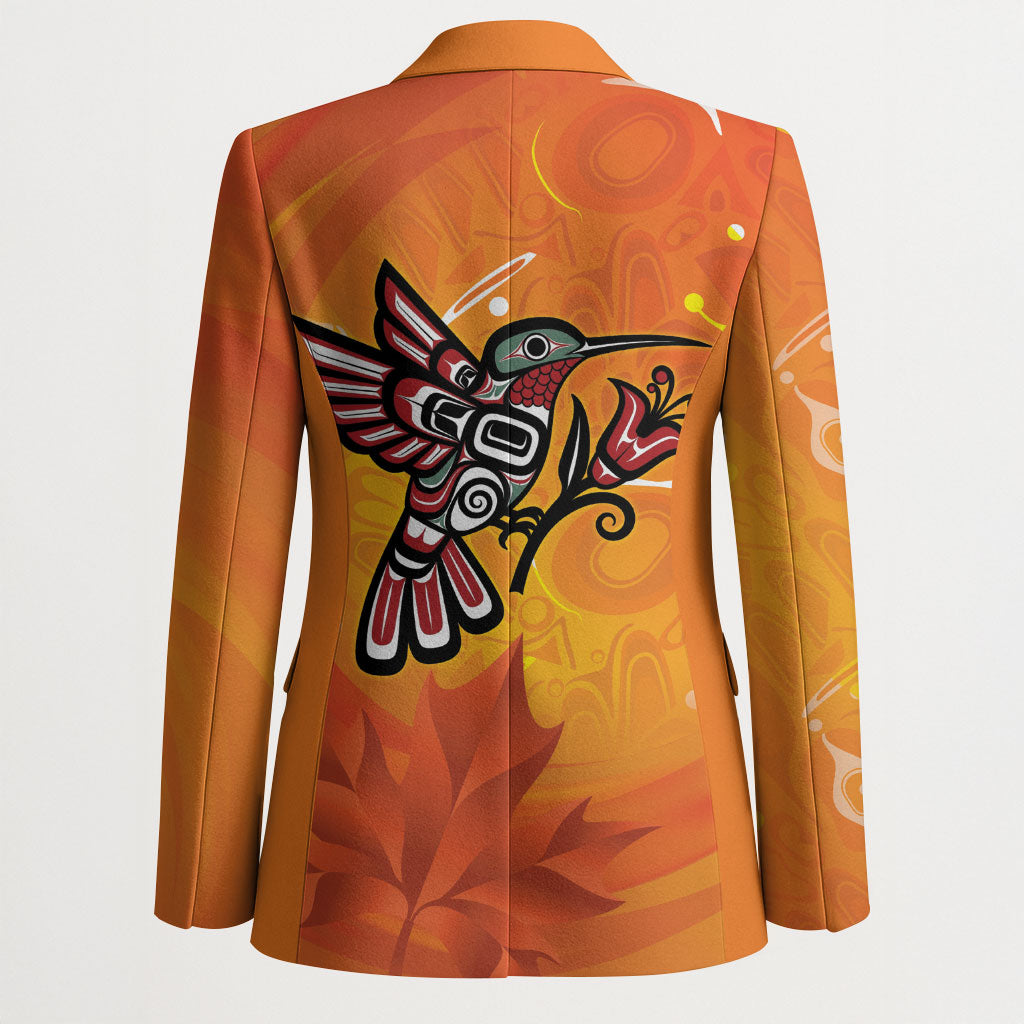 Canada Orange Shirt Day Haida Hummingbird Blazer September 30 Truth and Reconciliation