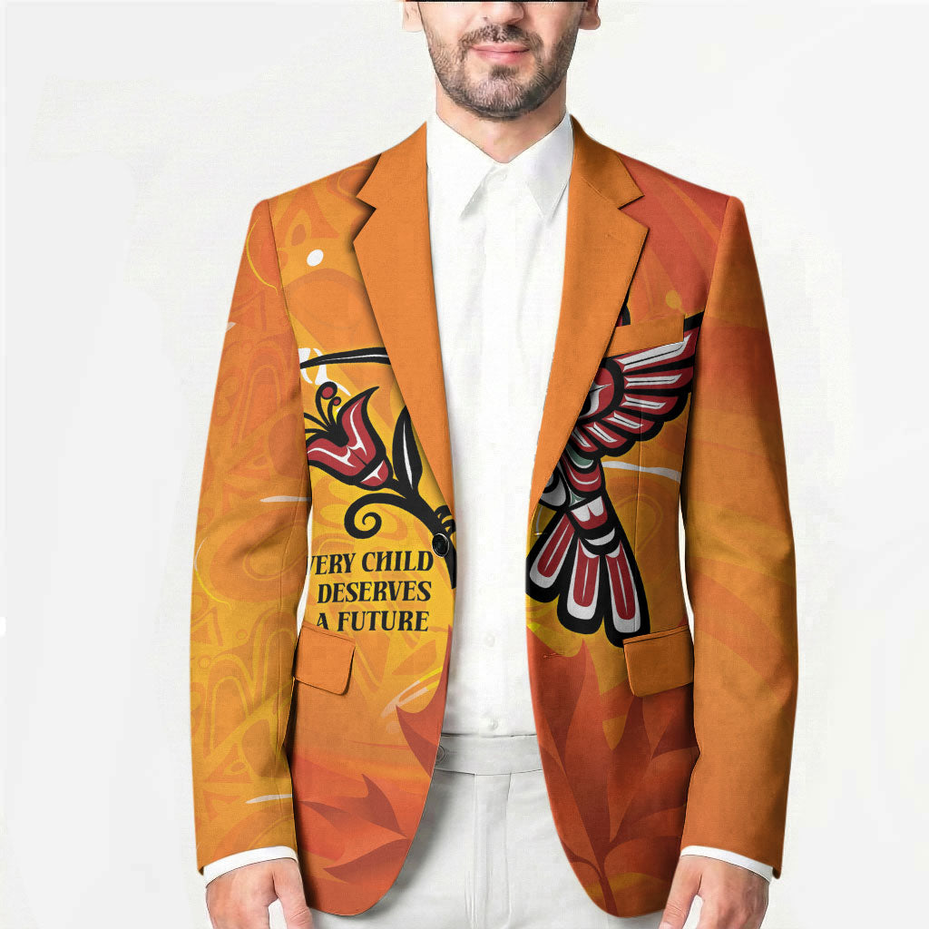 Canada Orange Shirt Day Haida Hummingbird Blazer September 30 Truth and Reconciliation