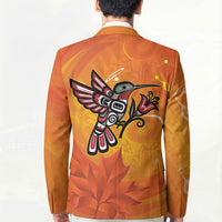 Canada Orange Shirt Day Haida Hummingbird Blazer September 30 Truth and Reconciliation