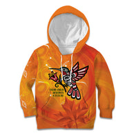 Canada Orange Shirt Day Haida Hummingbird Kid Hoodie September 30 Truth and Reconciliation