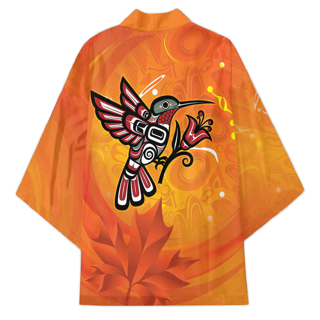 Canada Orange Shirt Day Haida Hummingbird Kimono September 30 Truth and Reconciliation