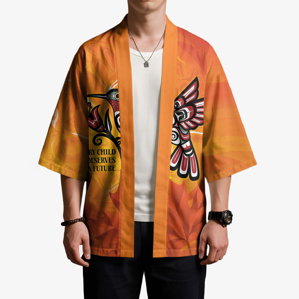 Canada Orange Shirt Day Haida Hummingbird Kimono September 30 Truth and Reconciliation