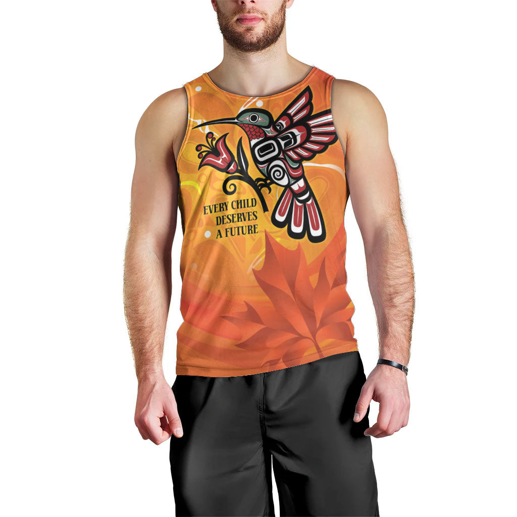 Canada Orange Shirt Day Haida Hummingbird Men Tank Top September 30 Truth and Reconciliation