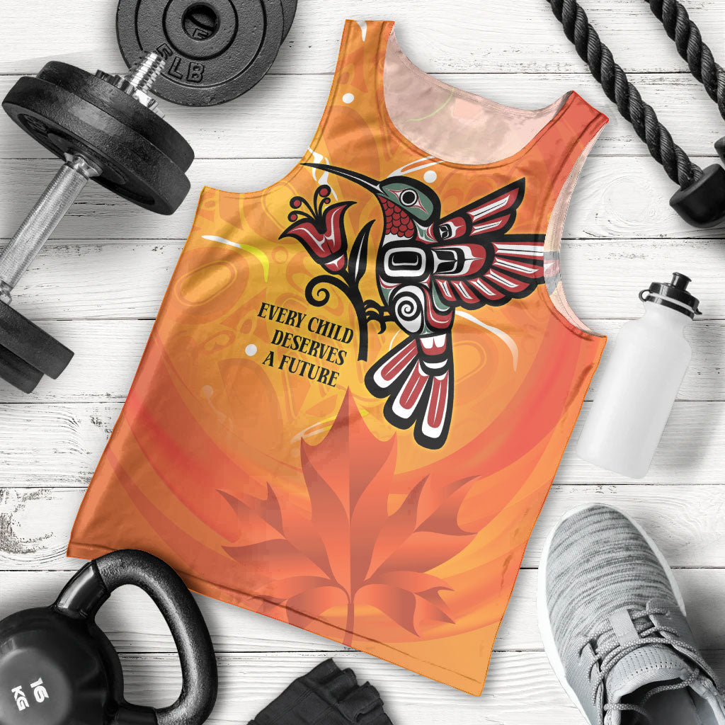 Canada Orange Shirt Day Haida Hummingbird Men Tank Top September 30 Truth and Reconciliation
