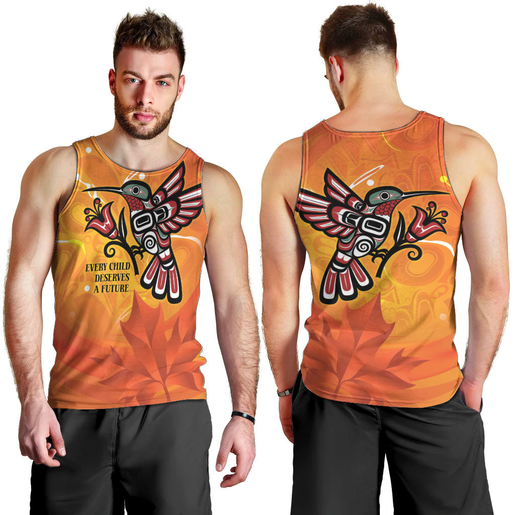 Canada Orange Shirt Day Haida Hummingbird Men Tank Top September 30 Truth and Reconciliation