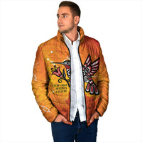 Canada Orange Shirt Day Haida Hummingbird Padded Jacket September 30 Truth and Reconciliation