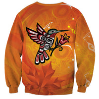Canada Orange Shirt Day Haida Hummingbird Sweatshirt September 30 Truth and Reconciliation