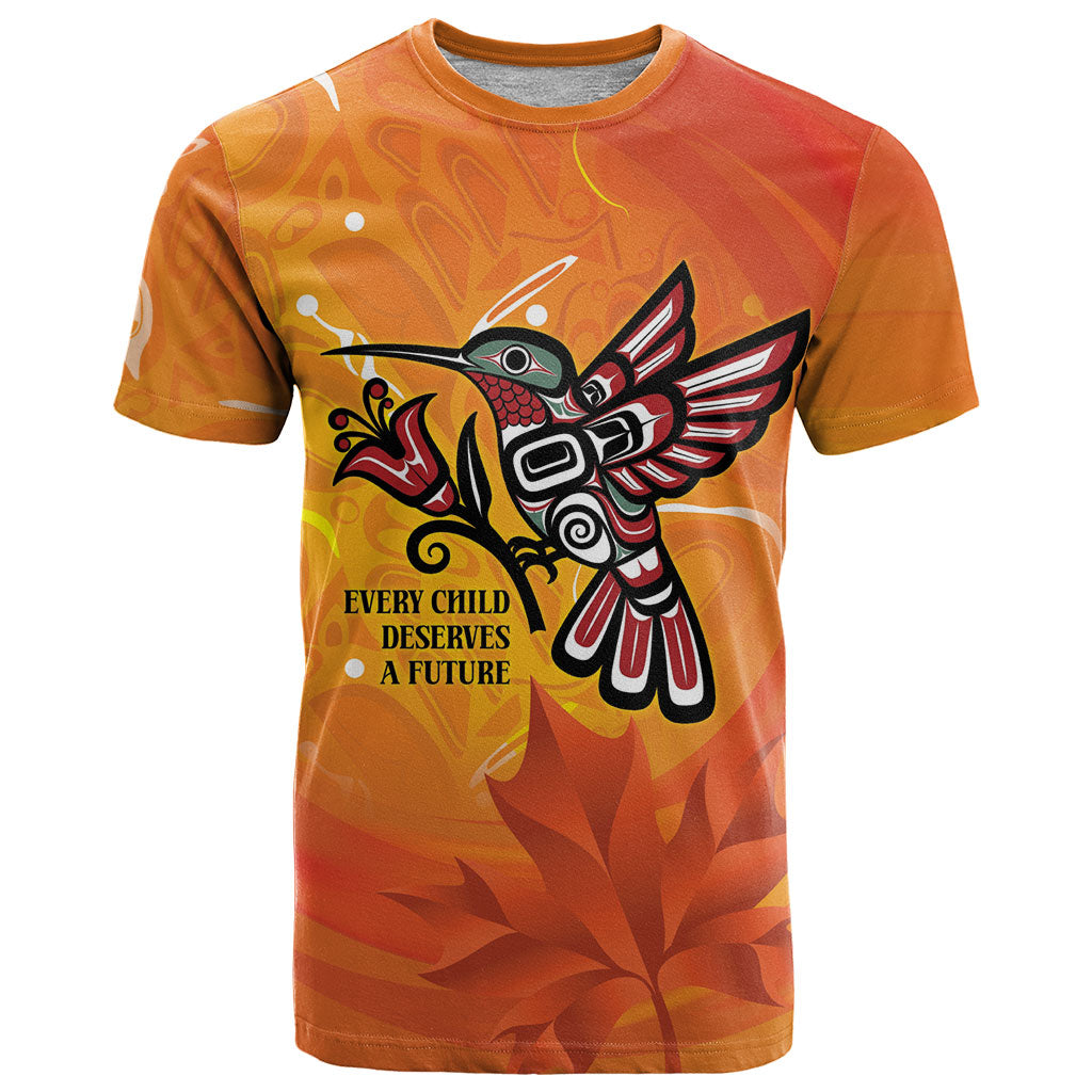 Canada Orange Shirt Day Haida Hummingbird T Shirt September 30 Truth and Reconciliation