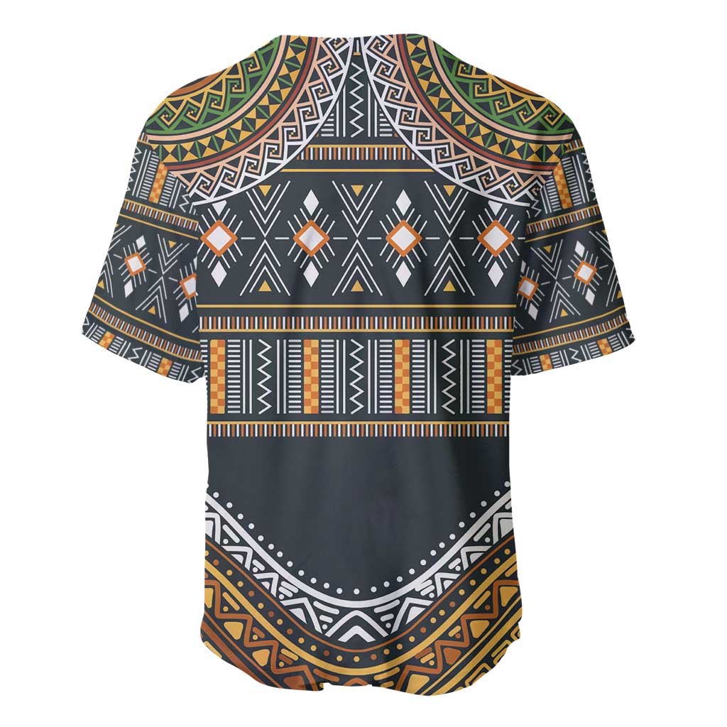 Africa Ethnic Native Pattern Baseball Jersey LT9 - Wonder Print Shop