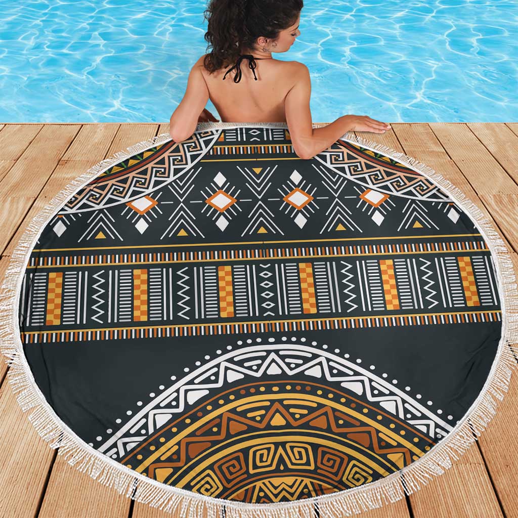 Africa Ethnic Native Pattern Beach Blanket LT9 - Wonder Print Shop