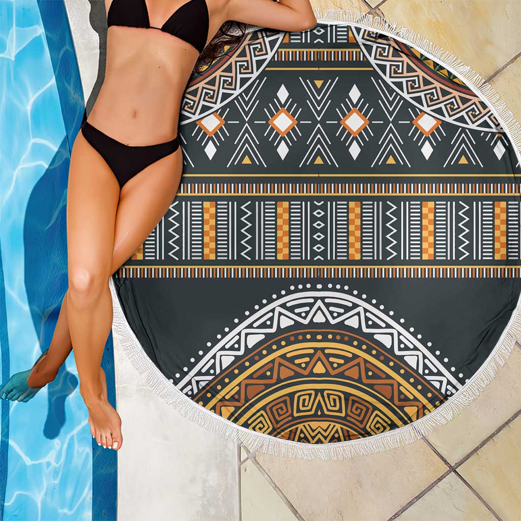 Africa Ethnic Native Pattern Beach Blanket LT9 - Wonder Print Shop