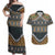 Africa Ethnic Native Pattern Couples Matching Off Shoulder Maxi Dress and Hawaiian Shirt LT9 - Wonder Print Shop