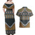Africa Ethnic Native Pattern Couples Matching Off Shoulder Maxi Dress and Hawaiian Shirt LT9 - Wonder Print Shop