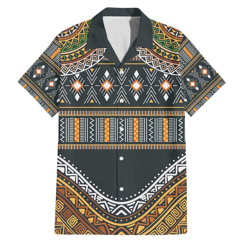 Africa Ethnic Native Pattern Family Matching Mermaid Dress and Hawaiian Shirt LT9 - Wonder Print Shop