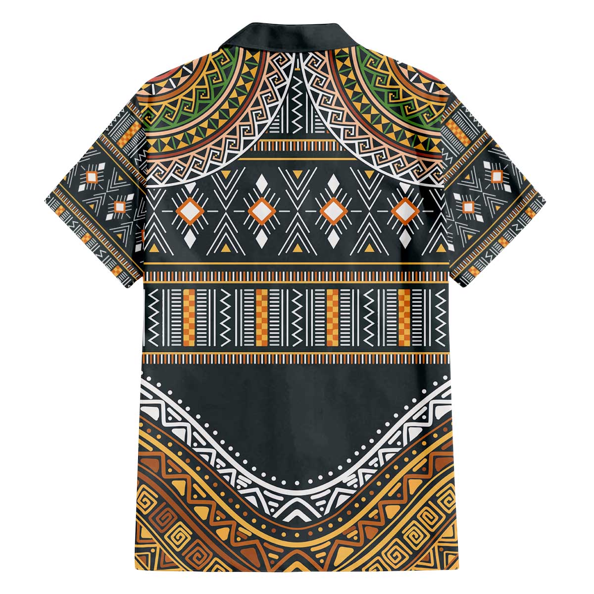 Africa Ethnic Native Pattern Family Matching Off Shoulder Short Dress and Hawaiian Shirt LT9 - Wonder Print Shop