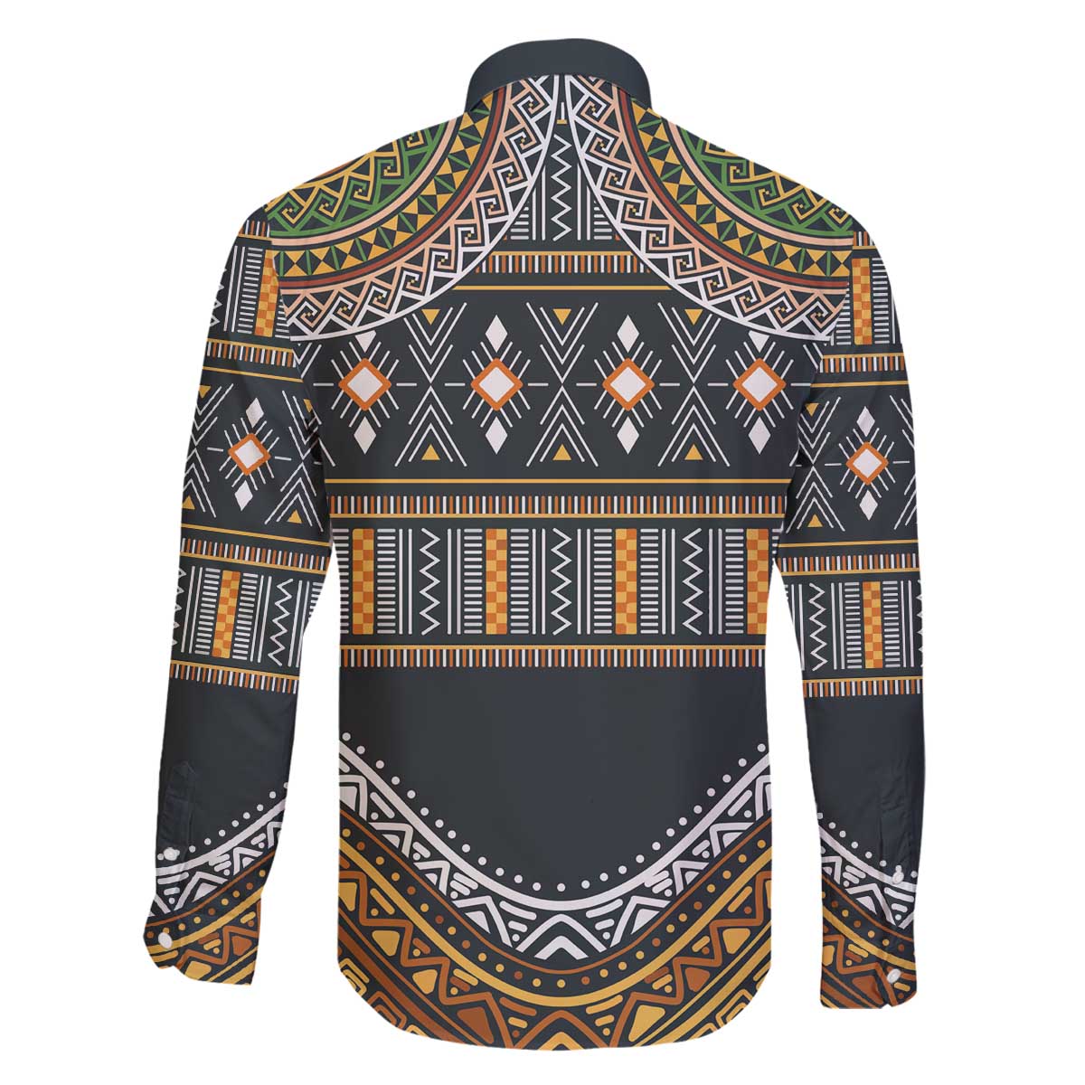 Africa Ethnic Native Pattern Family Matching Off Shoulder Short Dress and Hawaiian Shirt LT9 - Wonder Print Shop