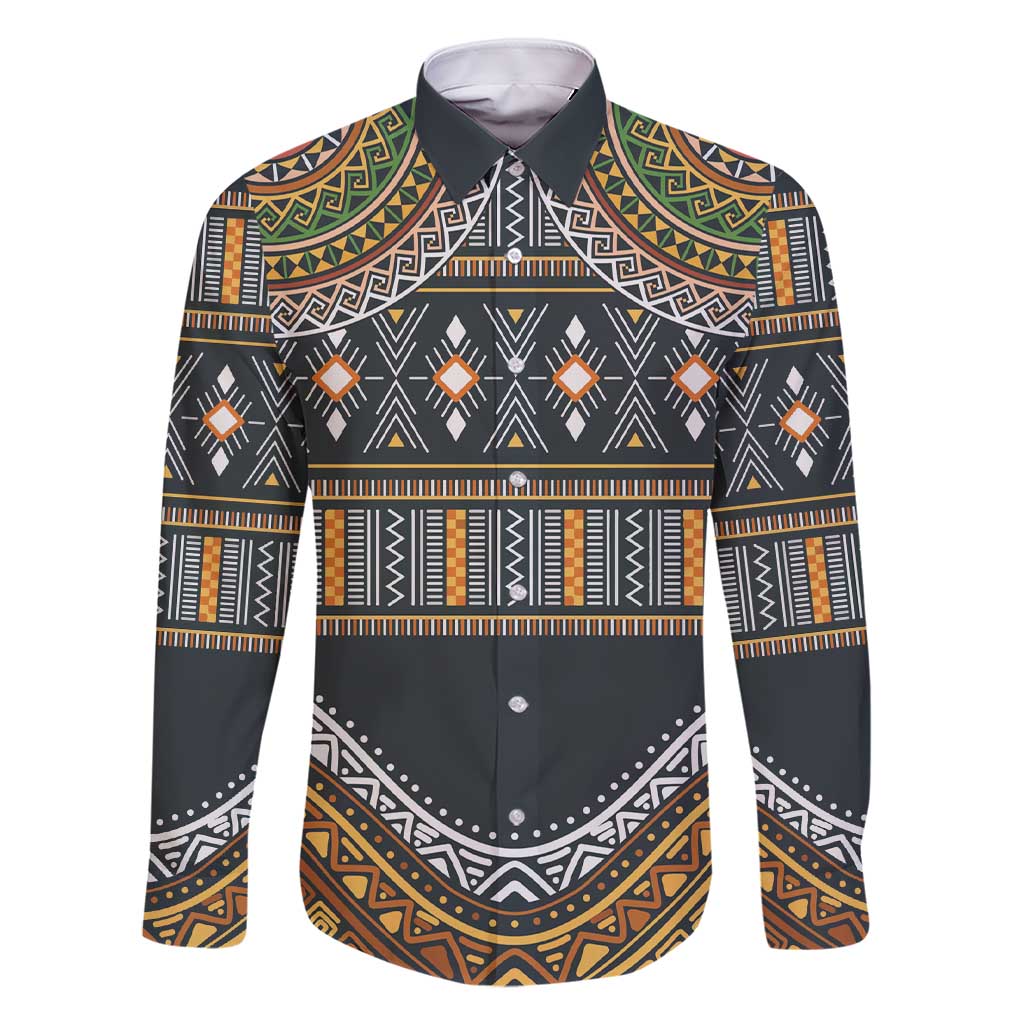 Africa Ethnic Native Pattern Family Matching Short Sleeve Bodycon Dress and Hawaiian Shirt - Wonder Print Shop
