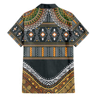 Africa Ethnic Native Pattern Family Matching Summer Maxi Dress and Hawaiian Shirt - Wonder Print Shop