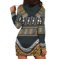 Africa Ethnic Native Pattern Hoodie Dress - Wonder Print Shop
