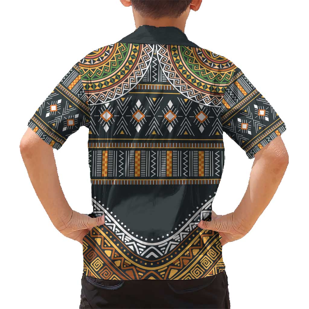 Africa Ethnic Native Pattern Kid Hawaiian Shirt - Wonder Print Shop