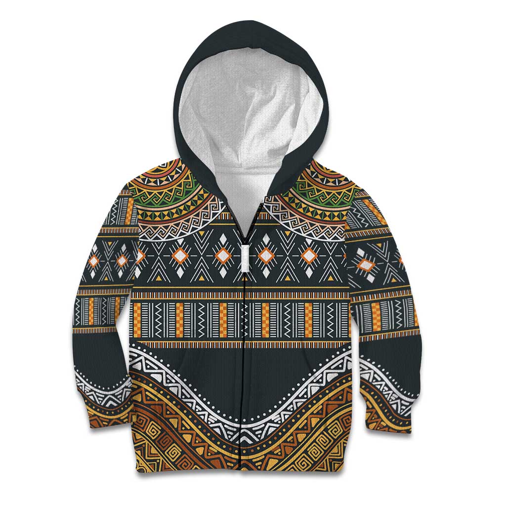 Africa Ethnic Native Pattern Kid Hoodie - Wonder Print Shop
