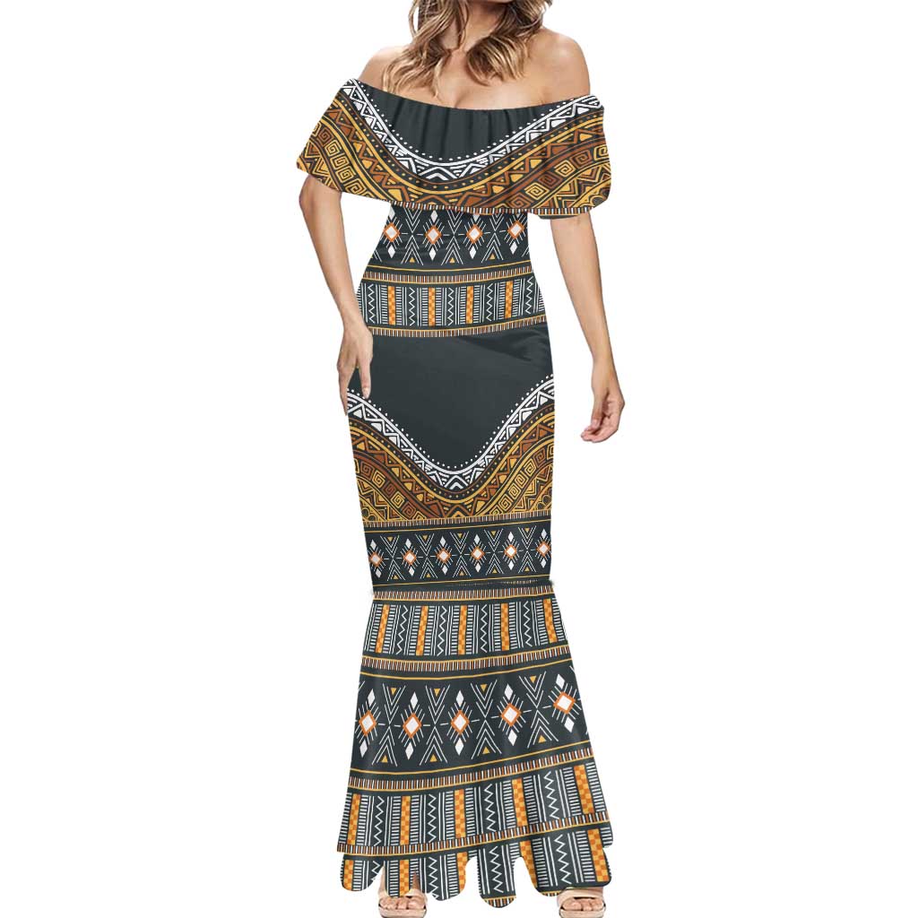 Africa Ethnic Native Pattern Mermaid Dress - Wonder Print Shop