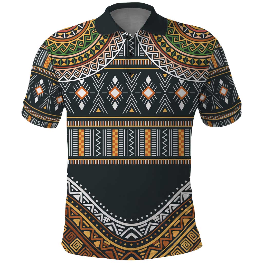 Africa Ethnic Native Pattern Polo Shirt - Wonder Print Shop