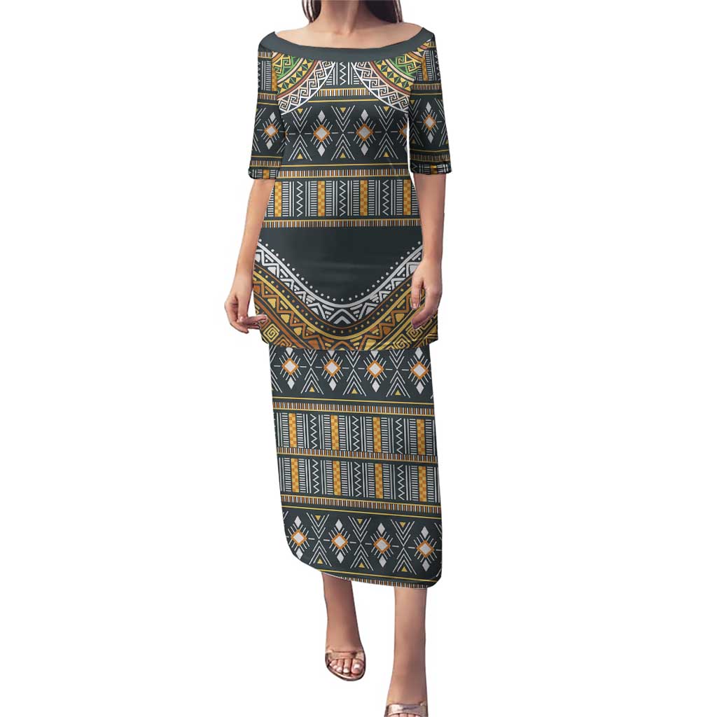 Africa Ethnic Native Pattern Puletasi - Wonder Print Shop