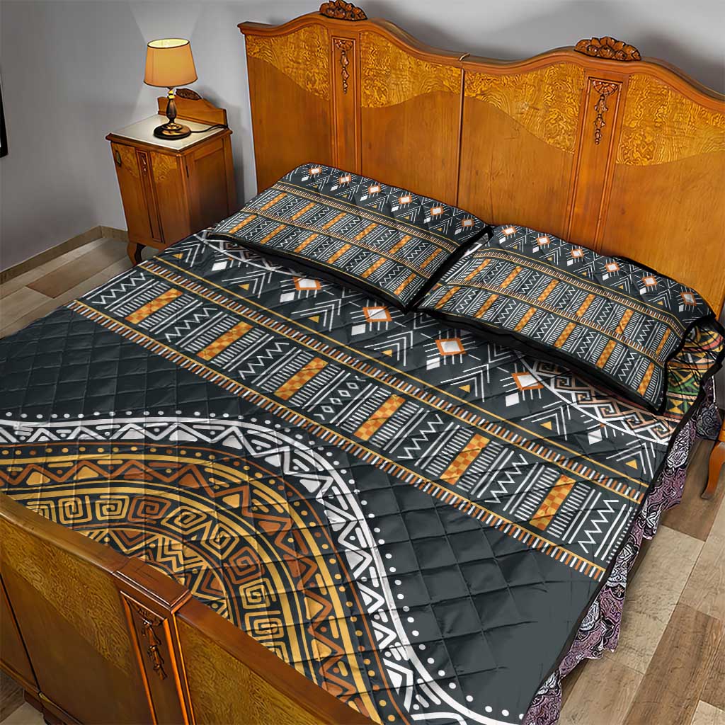 Africa Ethnic Native Pattern Quilt Bed Set - Wonder Print Shop